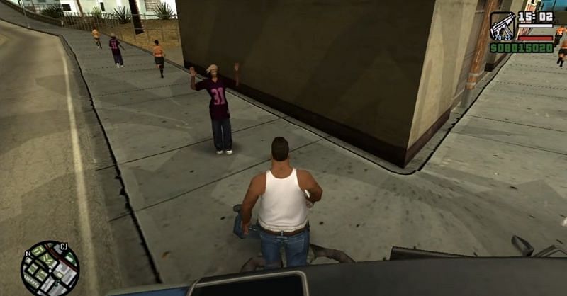 Fat CJ, como aparece en GTA San Andreas (Imagen a través de Rockstar Games)