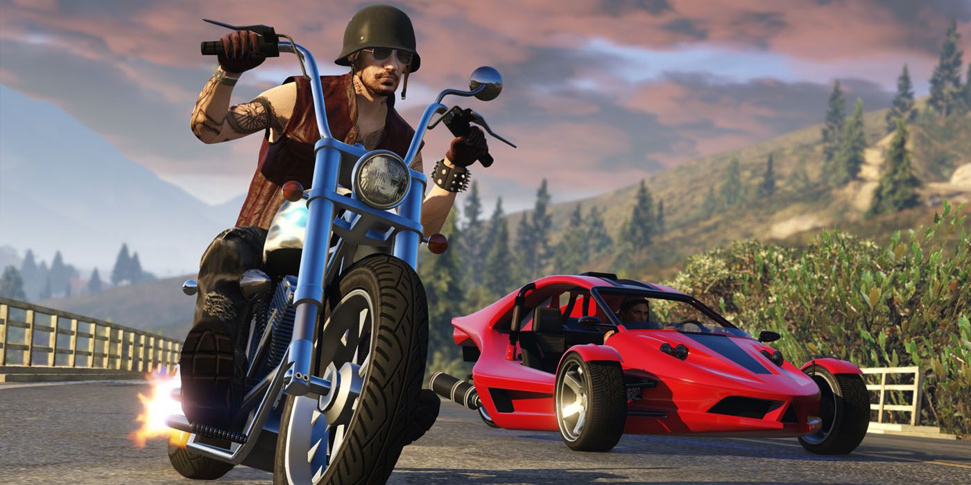 Grand Theft Auto Mountain Bike Stunt arruinado por un solo automóvil