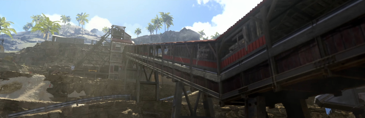 Una mina abandonada del nuevo mapa de la isla del Pacífico de Call of Duty: Warzone