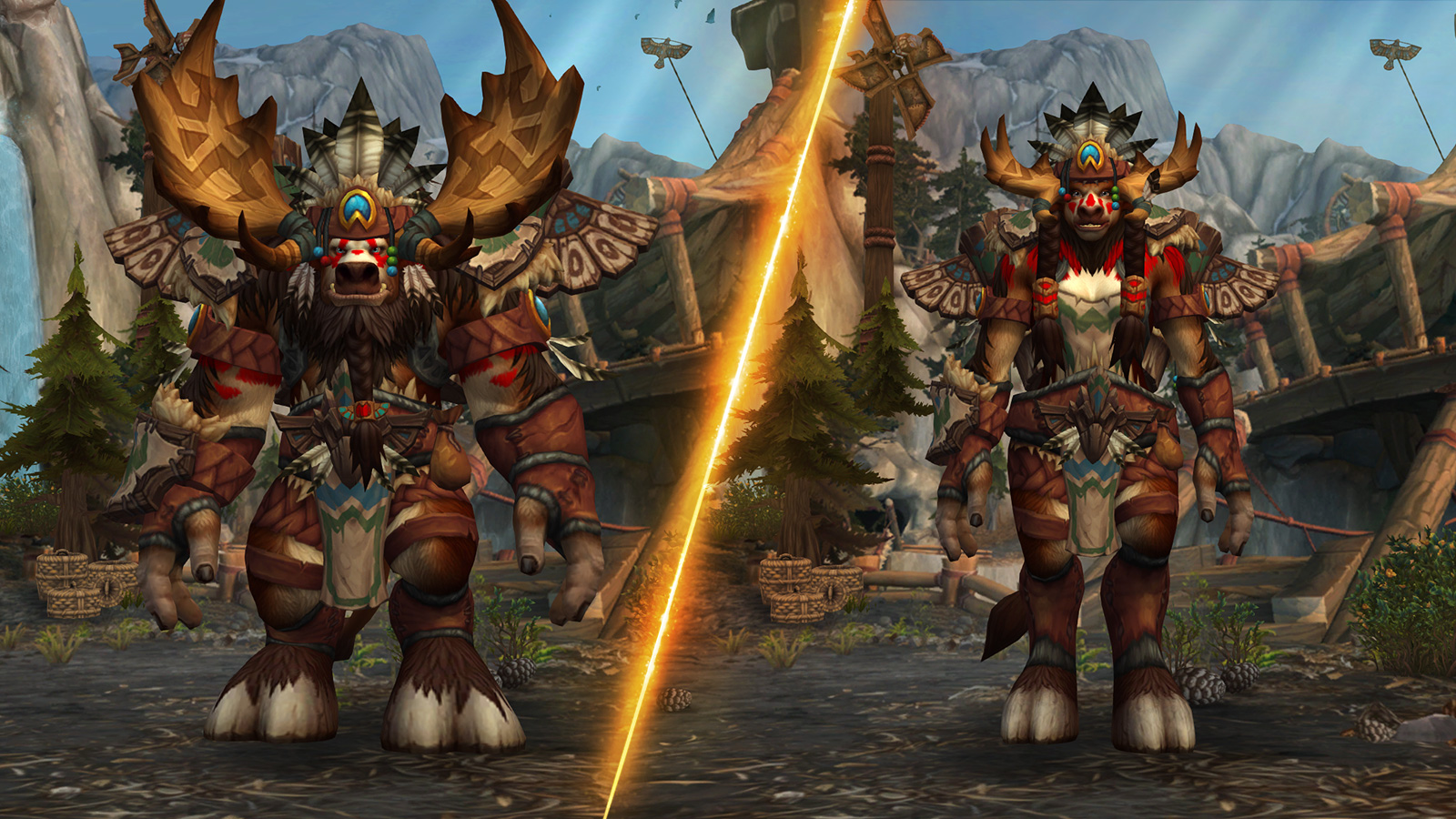 WoW Shadowlands Patch 9.1.5 - Check Out New Highmountain Tauren Customization Options