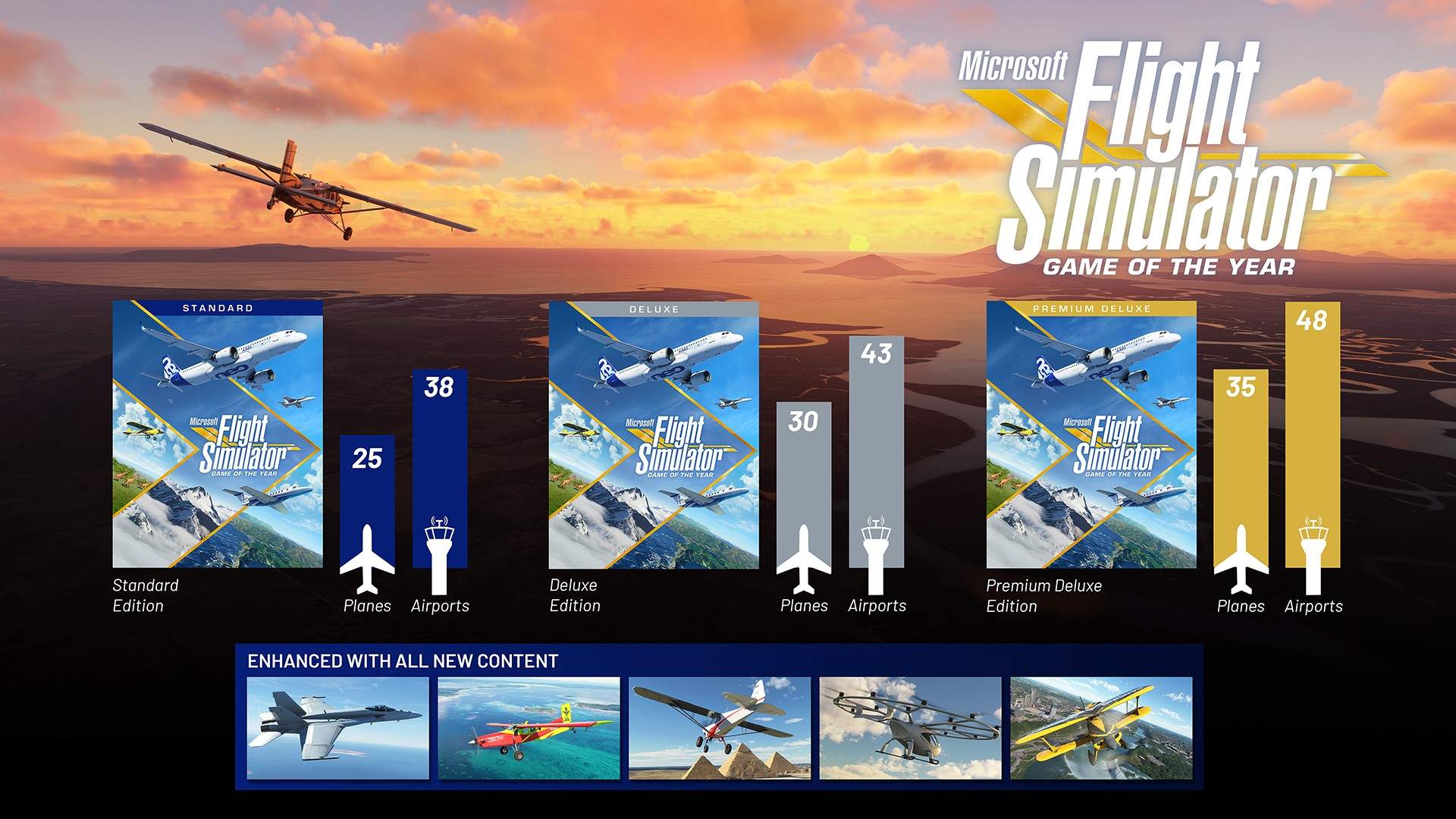 Microsoft Flight Simulator - Infografía de GOTY