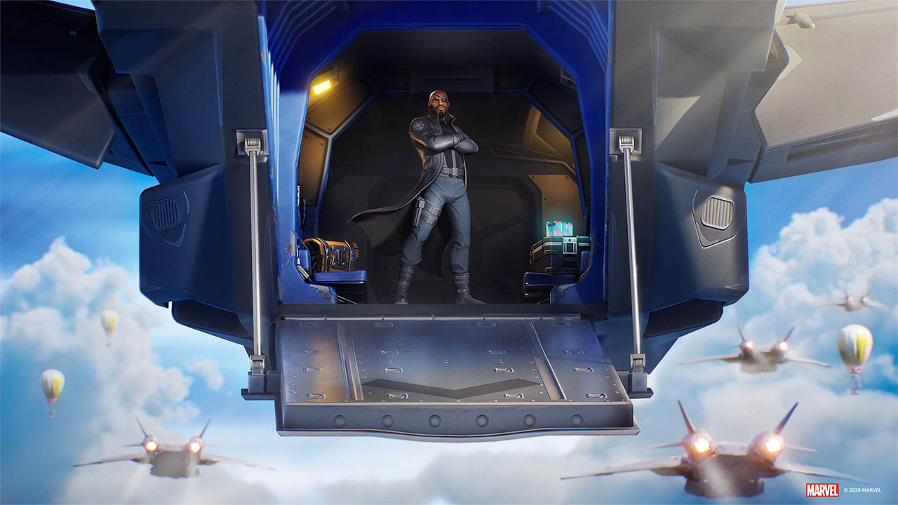Nick Fury es el último personaje de Marvel en unirse a Fortnite