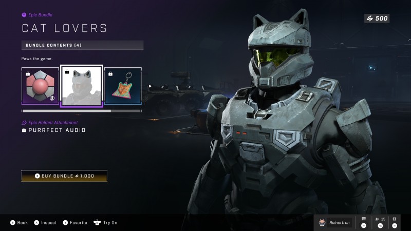 ¡Espartanos amantes de los gatos!  Esto es lo que hay en la tienda de Halo Infinite esta semana