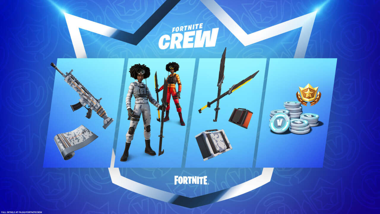 El paquete Fortnite Crew para enero de 2022 incluye Snow Stealth Slone