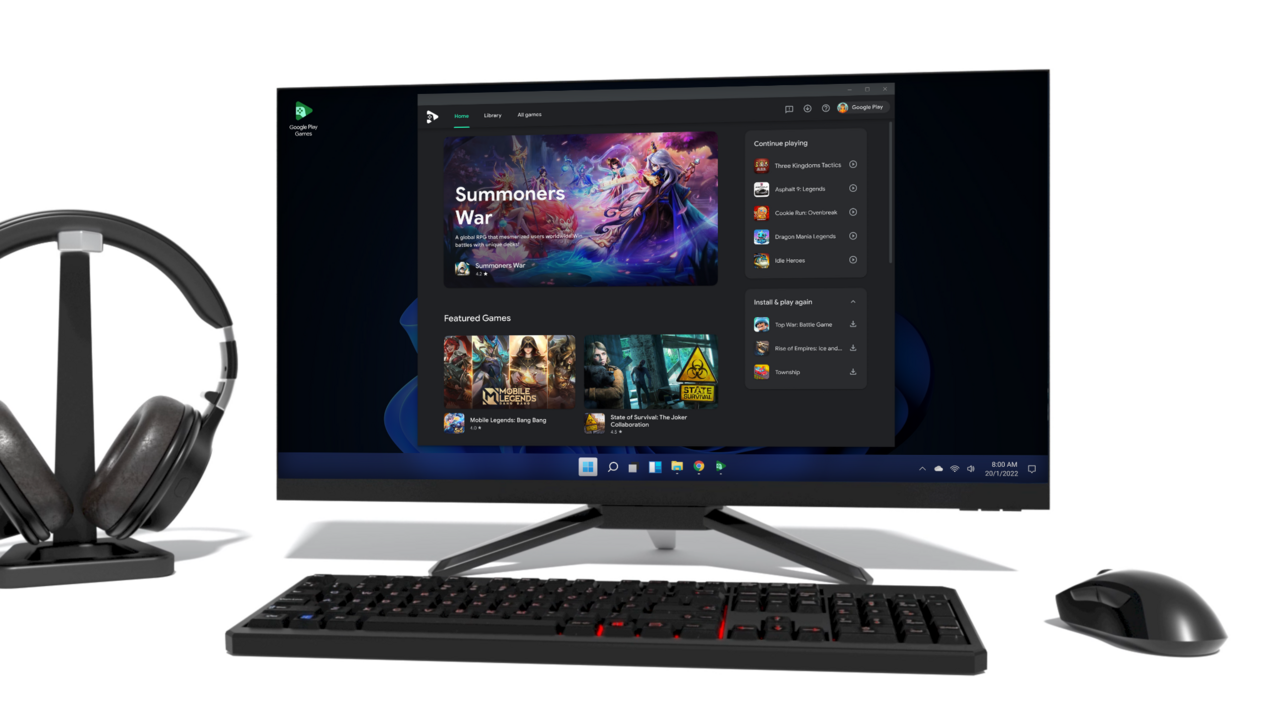 Comienza el registro de prueba beta de Google Play Games para PC en Asia