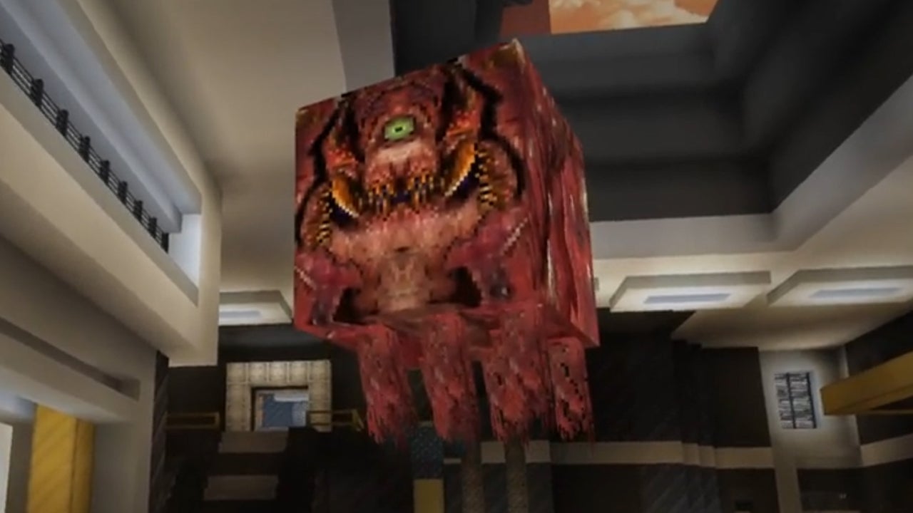 Alguien construyó un juego Doom completamente nuevo en Minecraft y parece salvaje
