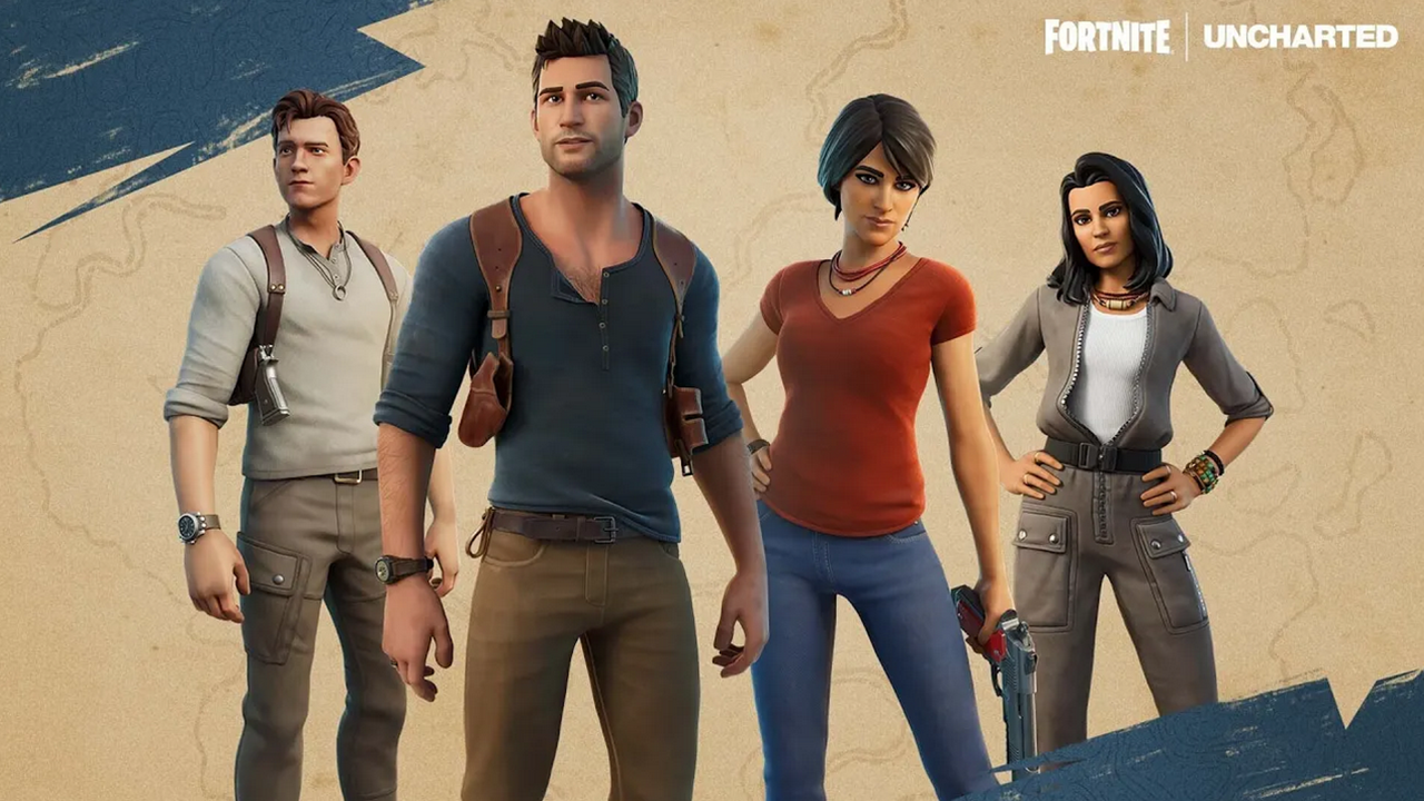 Las versiones de películas y videojuegos de Uncharted de Nathan Drake y Chloe Frazer se dirigen a Fortnite