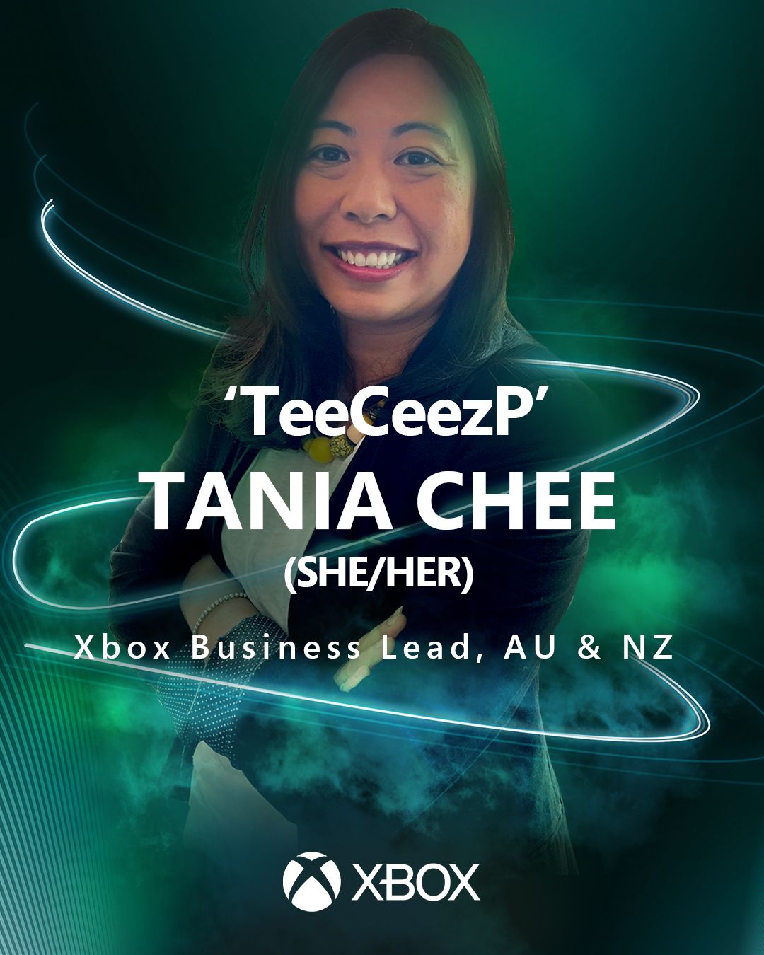 Tania Chee (Ella/Ella) Responsable comercial de Xbox, Australia y Nueva Zelanda Región: Australia y Nueva Zelanda