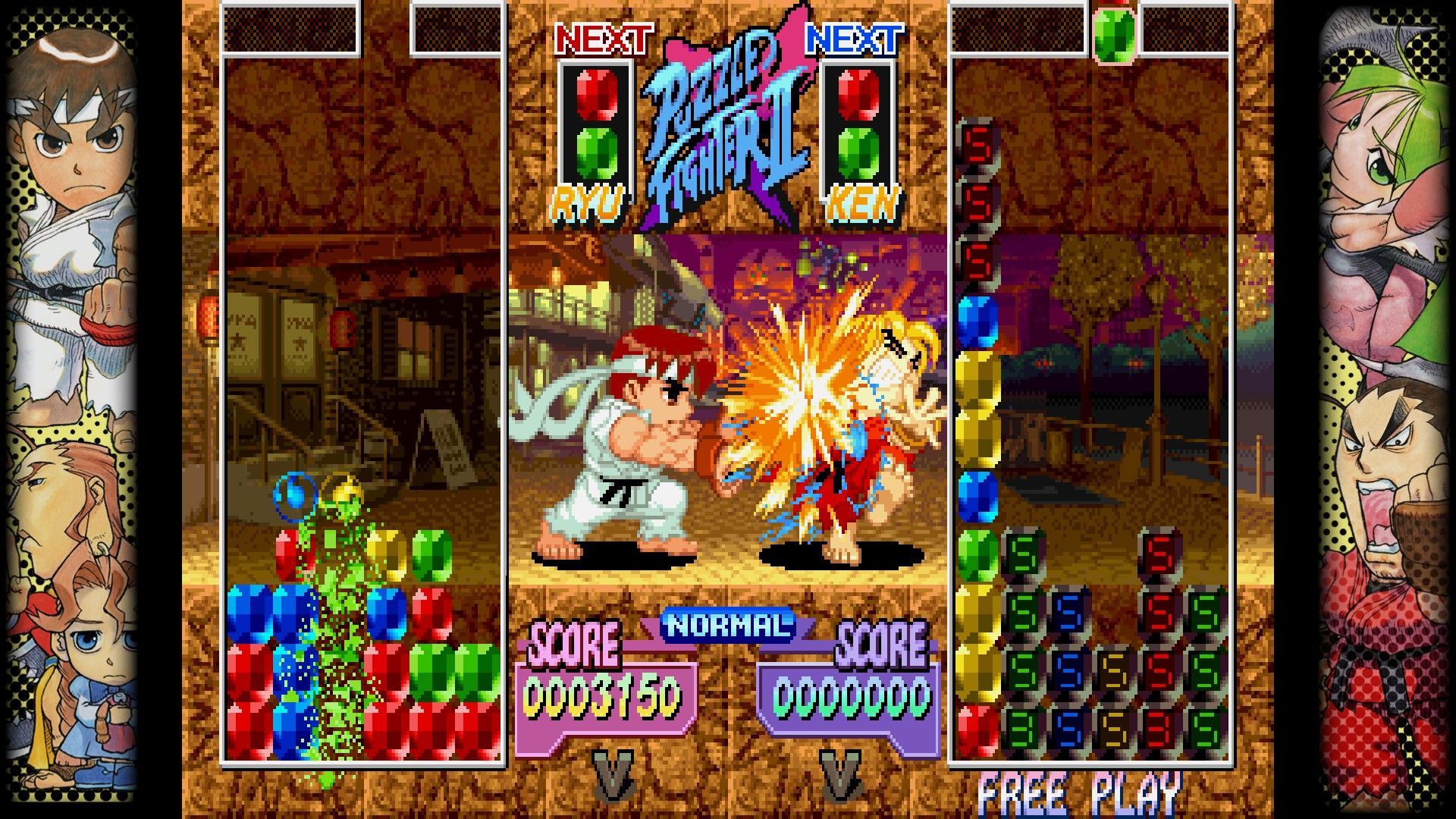 Captura de pantalla de Capcom Fighting Collection