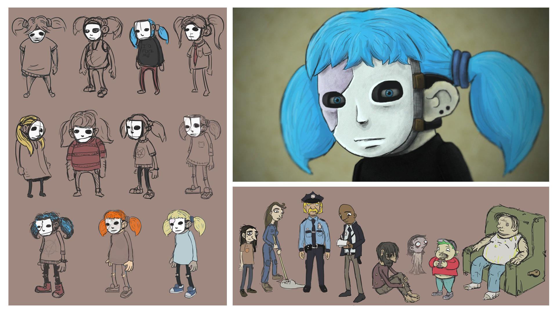 Personajes de la cara de Sally