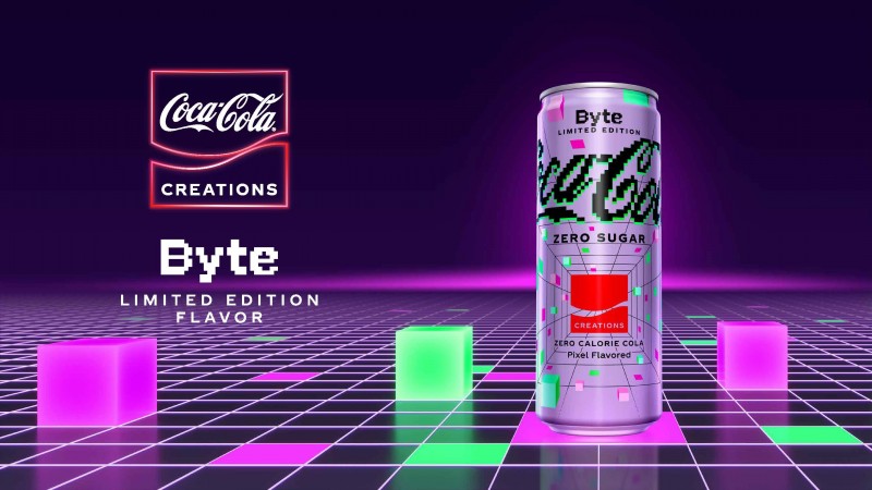 Coca-Cola Zero Sugar Byte es una bebida con sabor a píxel que llegará primero al metaverso, a la venta IRL en mayo