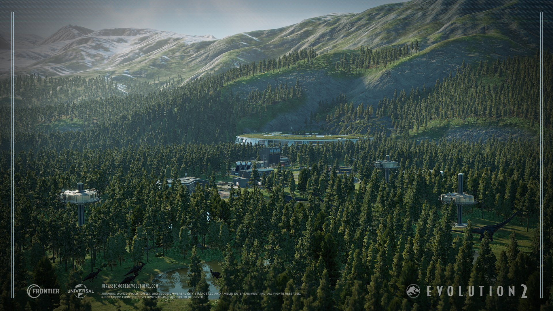 Jurassic World Evolution 2: Captura de pantalla de la expansión Dominion Biosyn
