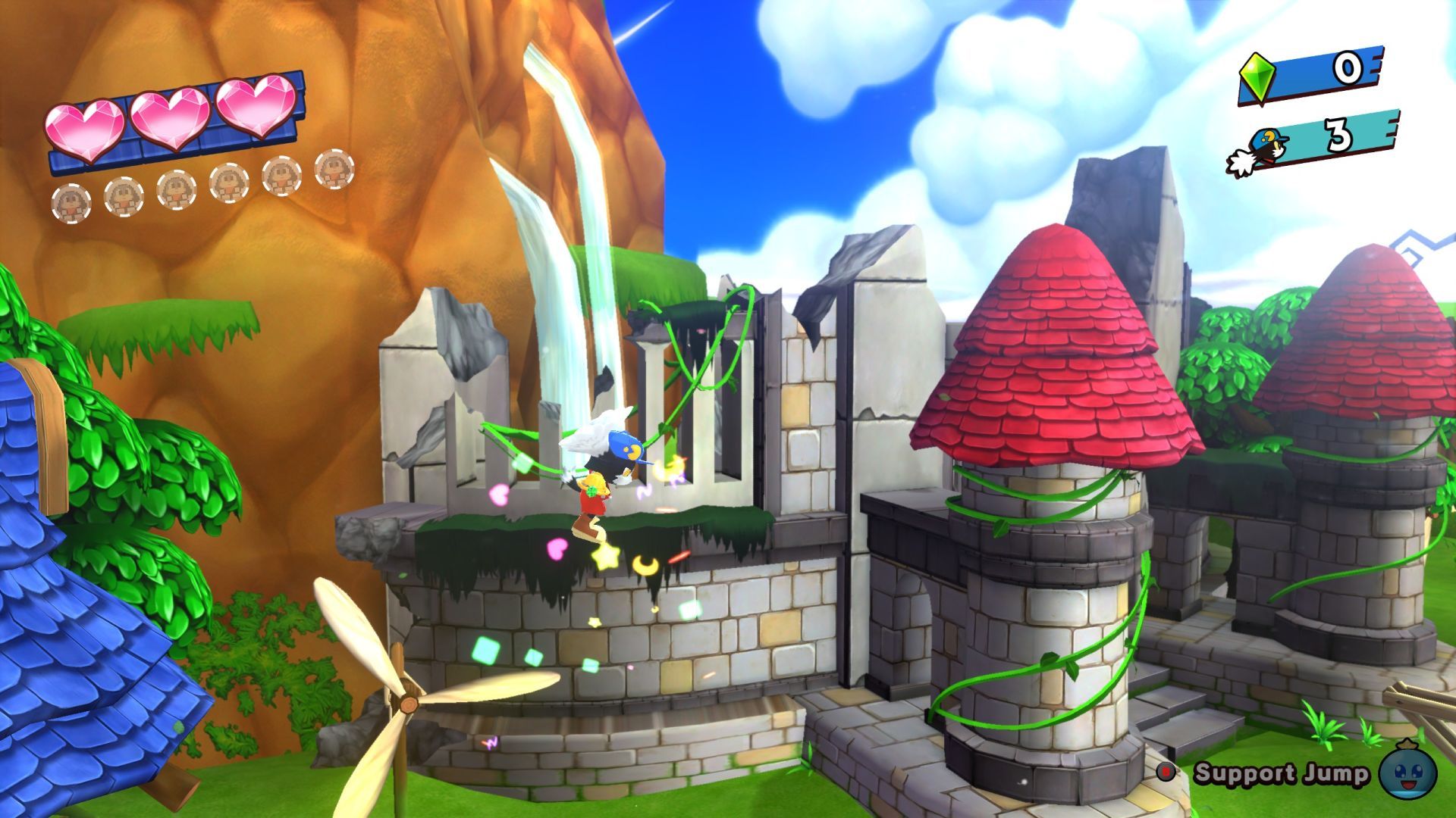 Captura de pantalla de la serie Klonoa Phantasy Reverie