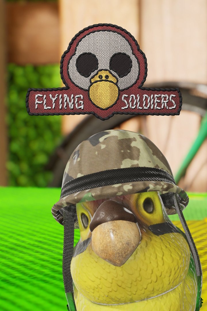Arte de caja de soldados voladores