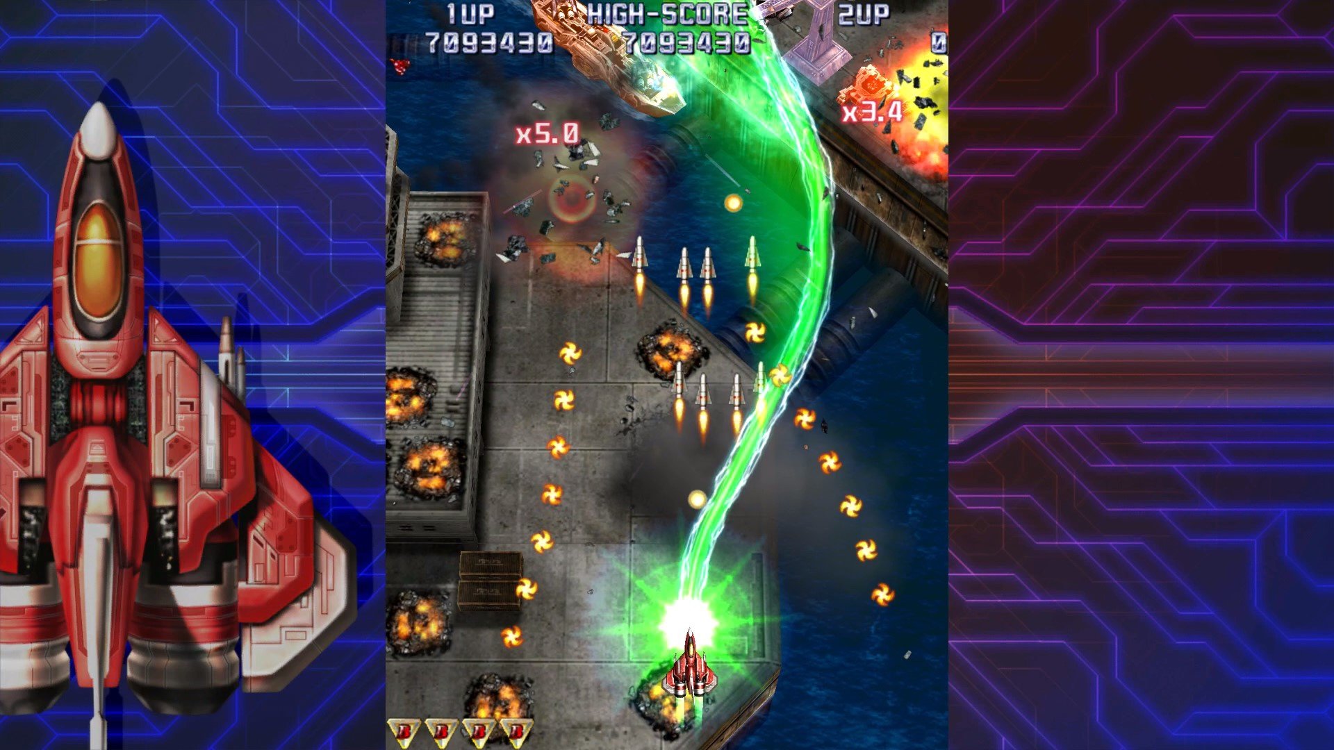 Raiden IV x Mikado Remix Captura de pantalla