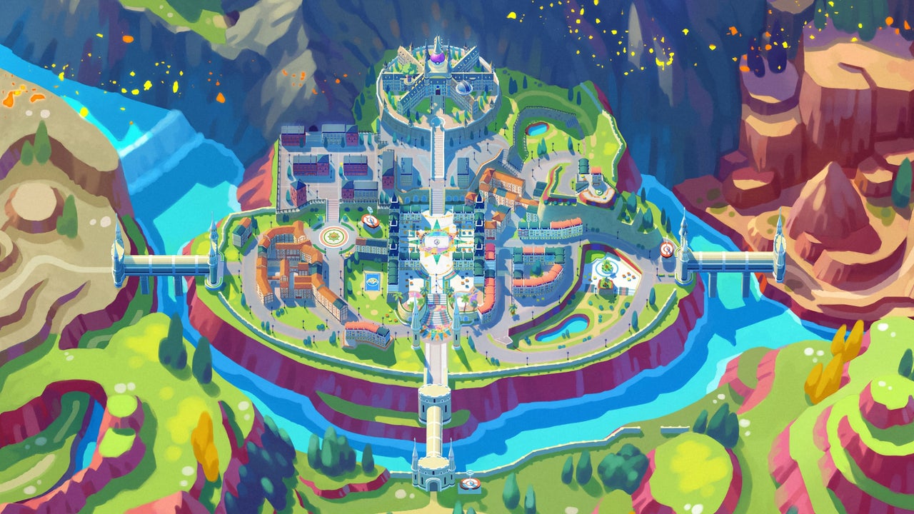 El mapa mejorado de Pokémon Scarlet y Violet ofrece una mirada más cercana a la región de Paldea