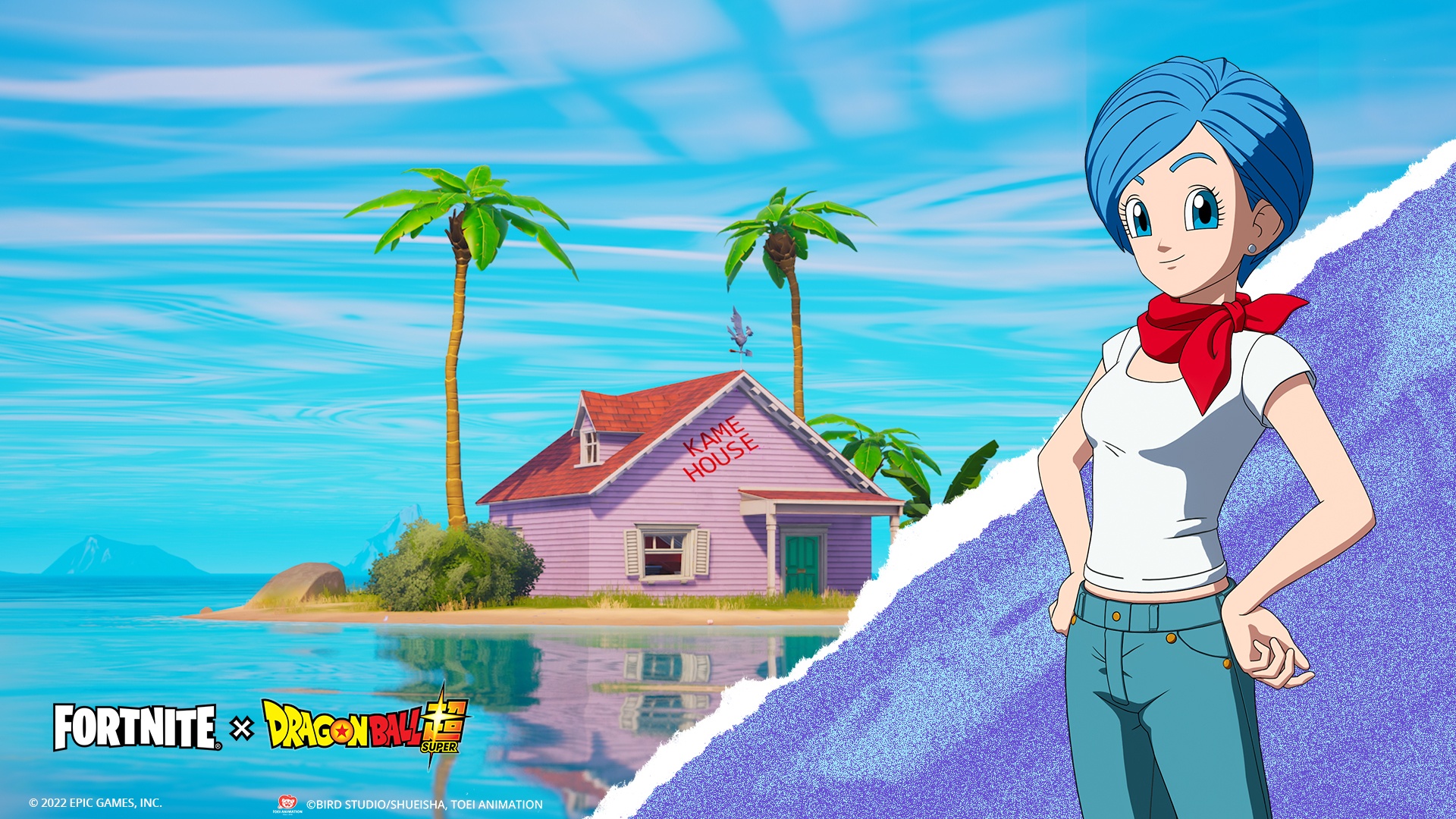 activo de kame house con Bulma en el juego