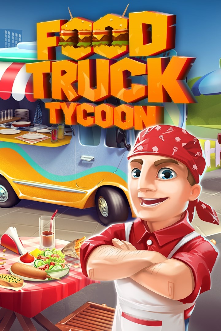 Imagen de arte de caja de magnate de camión de comida