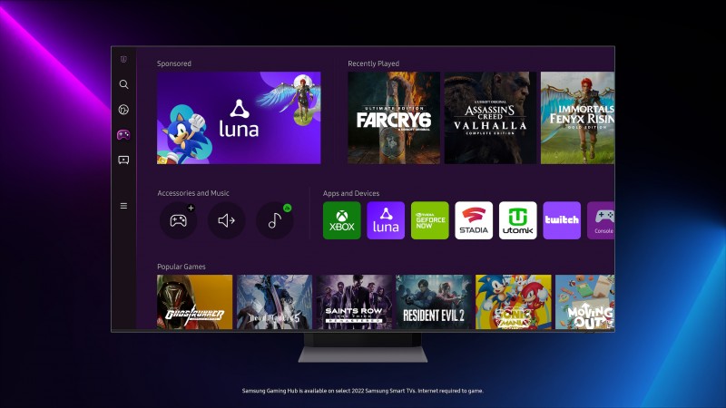 Amazon Luna llega hoy a Samsung Gaming Hub