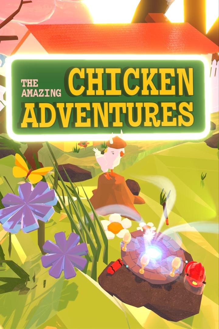 Increíble arte de caja de aventuras de pollo