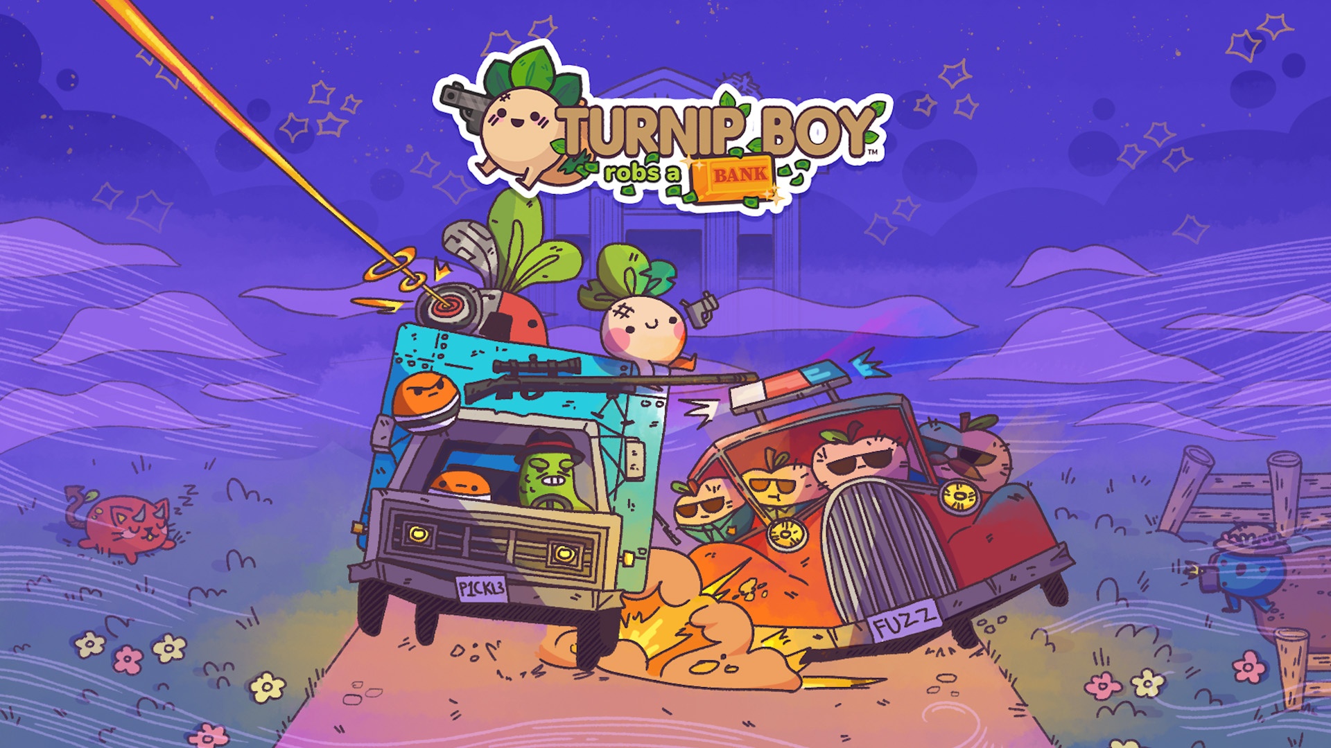 Turnip Boy roba una llave de banco Arte