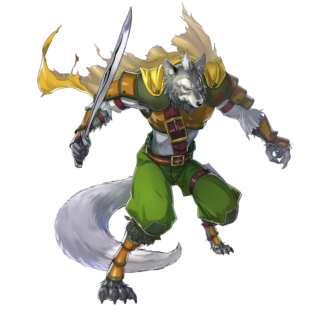 Eiyuden Chronicle: Hundred Heroes - Arte de personajes de Garr