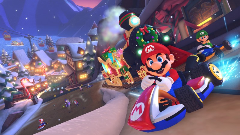 La tercera ola de DLC de Mario Kart 8 Deluxe agrega Merry Mountain y Peach Gardens esta temporada navideña