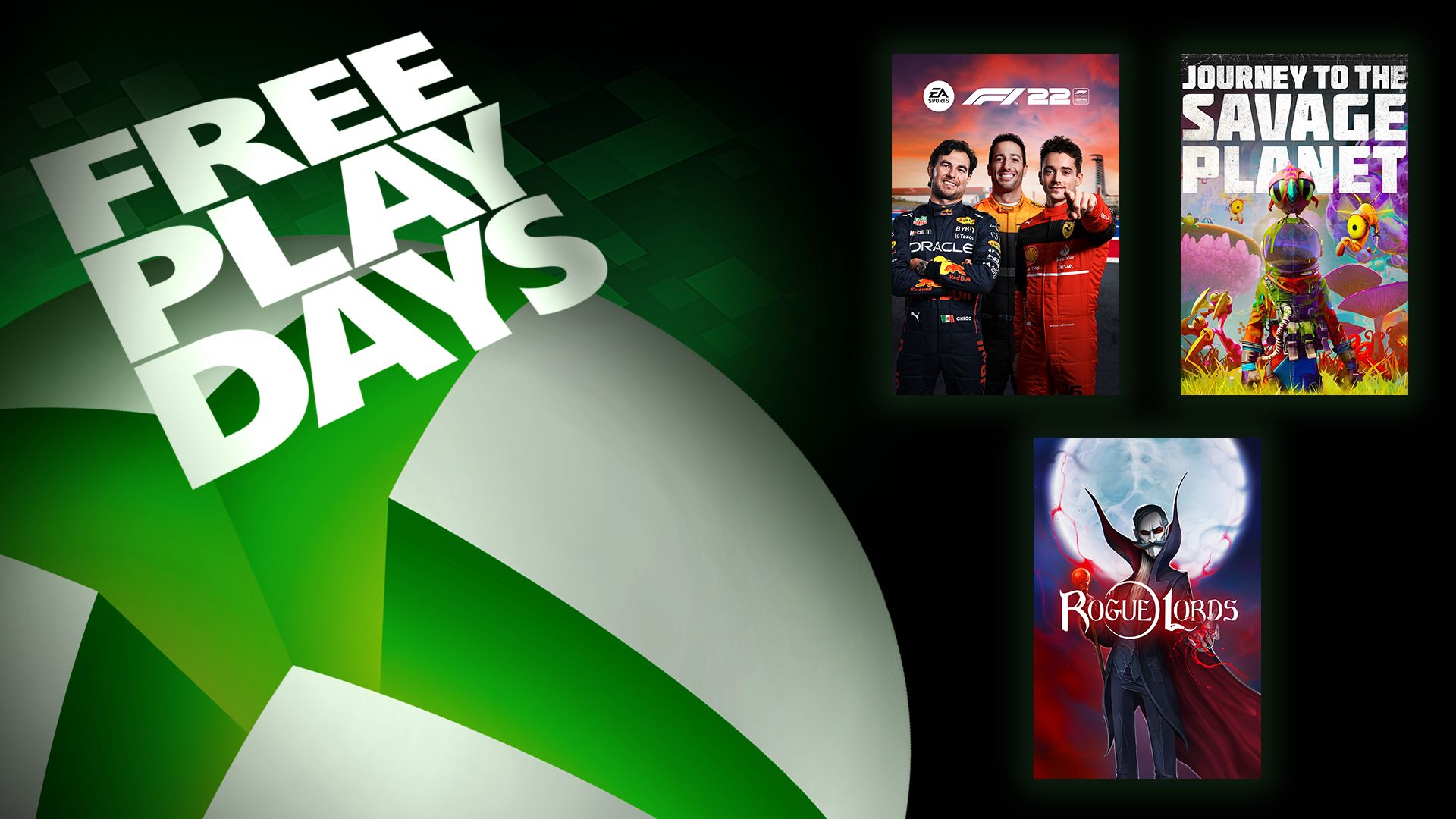 Días de juego gratis: F1 22, Rogue Lords y Journey to the Savage Planet