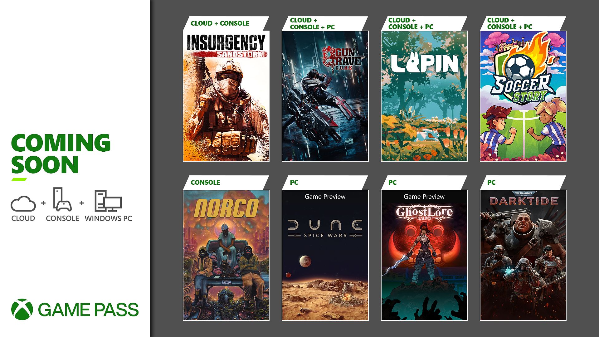 Próximamente en Xbox Game Pass: Gungrave GORE, Warhammer 40,000: Darktide, Dune: Spice Wars y más