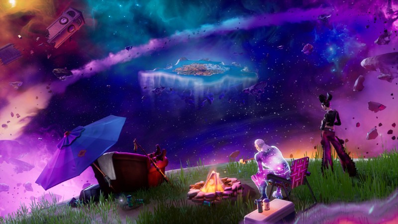 El evento final del Capítulo 3 de Fortnite concluye con el primer vistazo al nuevo mapa y máscaras del Capítulo 4
