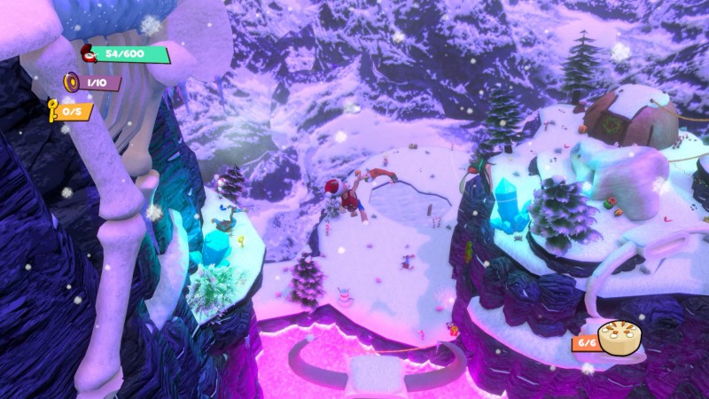 El juego de plataformas nostálgico Clive 'N' Wrench obtiene un nuevo tráiler que muestra el mundo navideño