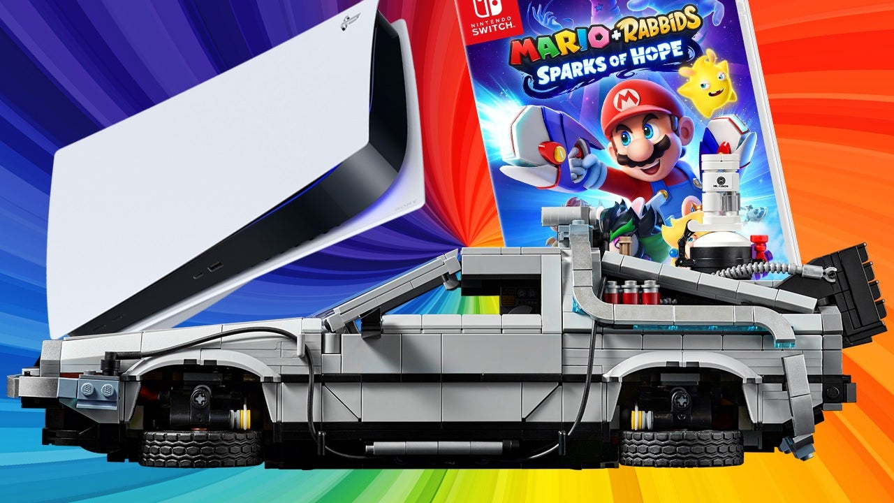Ofertas diarias: PS5 en stock, Mario + Rabbids: Sparks of Hope por $32, LEGO Back to the Future Delorean y más