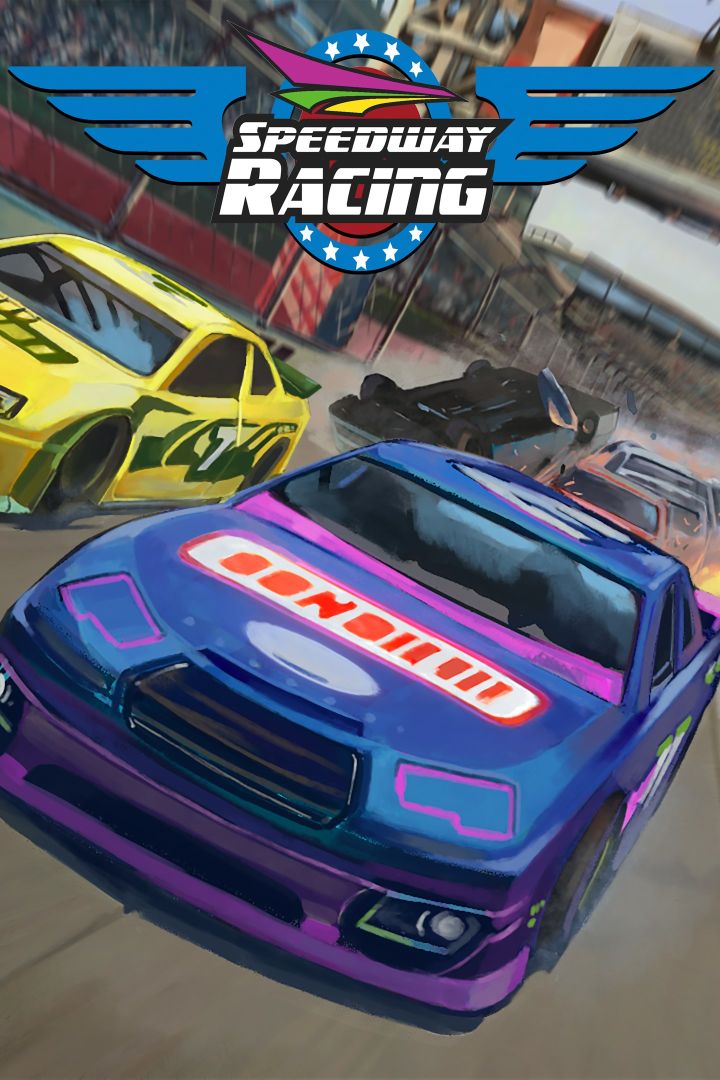 Arte de la caja de carreras Speedway