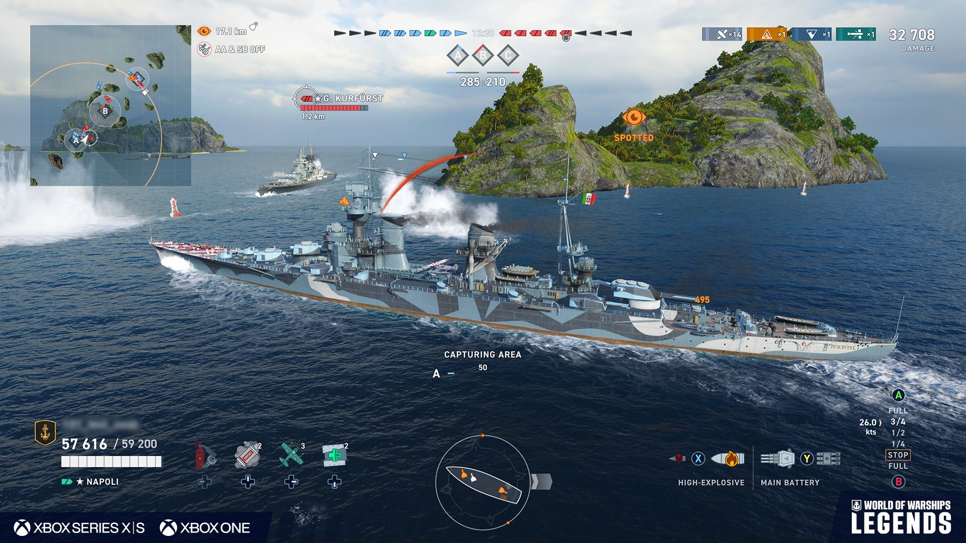 Captura de pantalla de World of Warships: Leyendas
