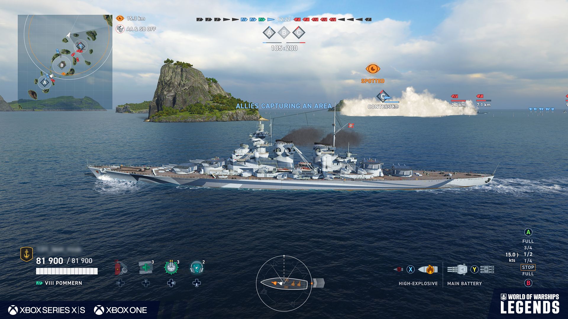 Captura de pantalla de World of Warships: Leyendas