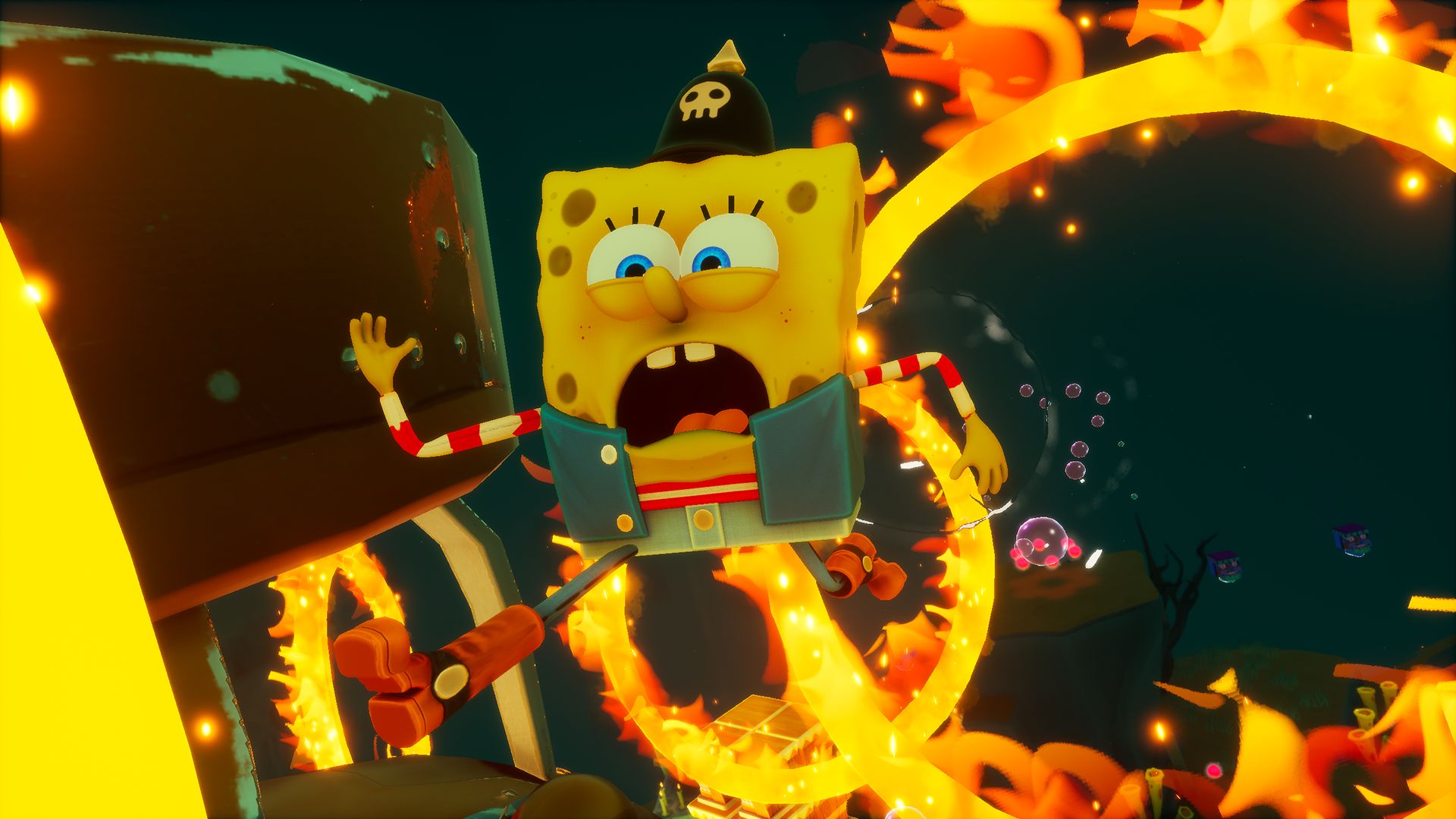 Captura de pantalla de SpongeBob SquarePants: The Cosmic Shake