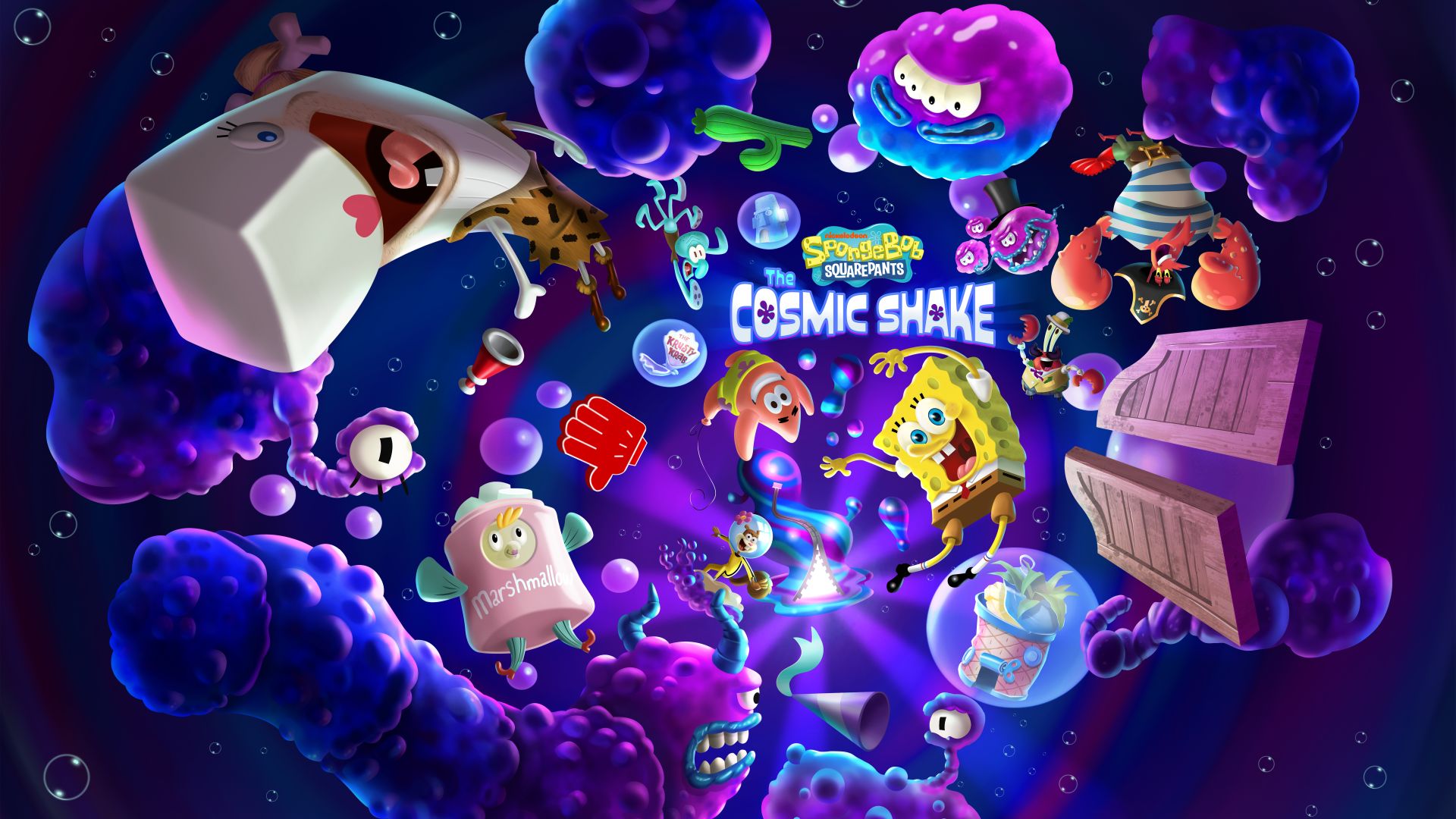 Restaura la estructura misma del universo en SpongeBob SquarePants: The Cosmic Shake, disponible ahora para Xbox