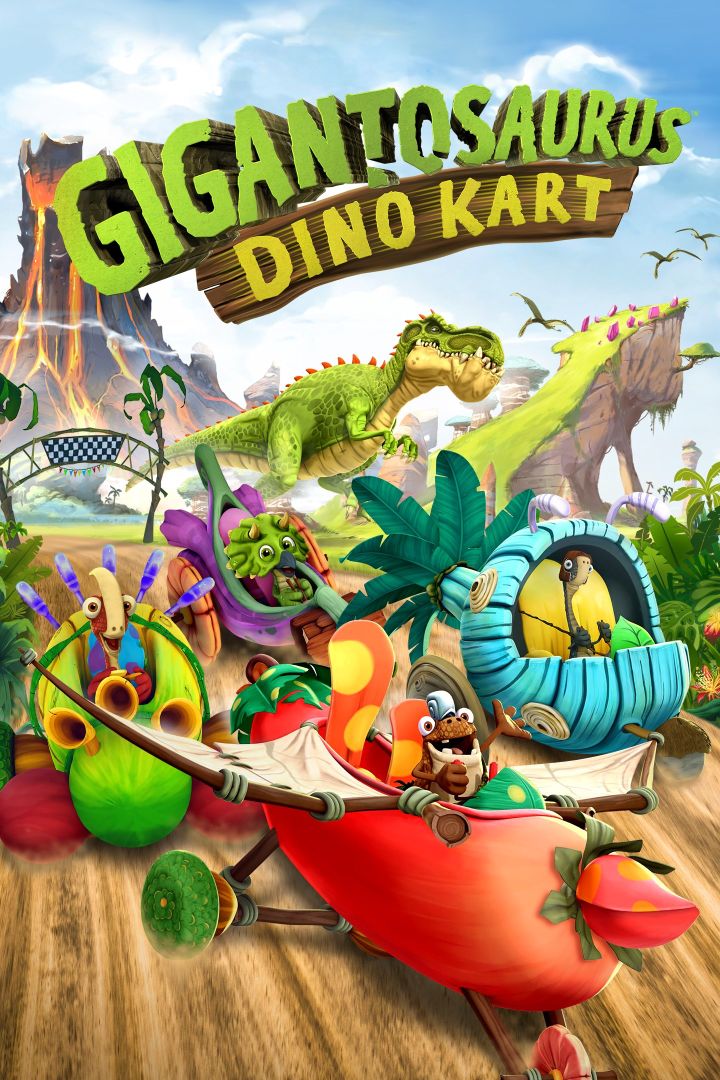 Gigantosaurus: Arte de caja de Dino Kart