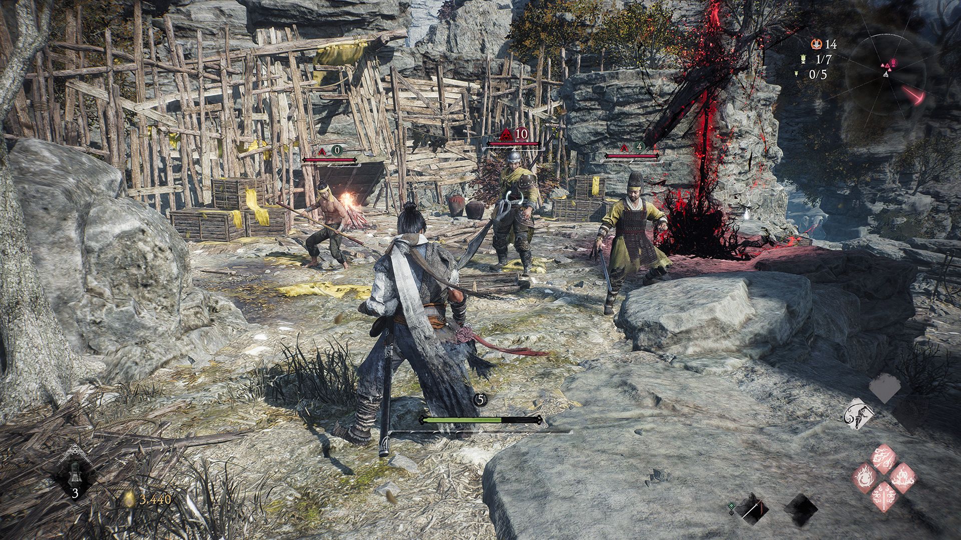 Captura de pantalla de demostración de Wo Long: Fallen Dynasty
