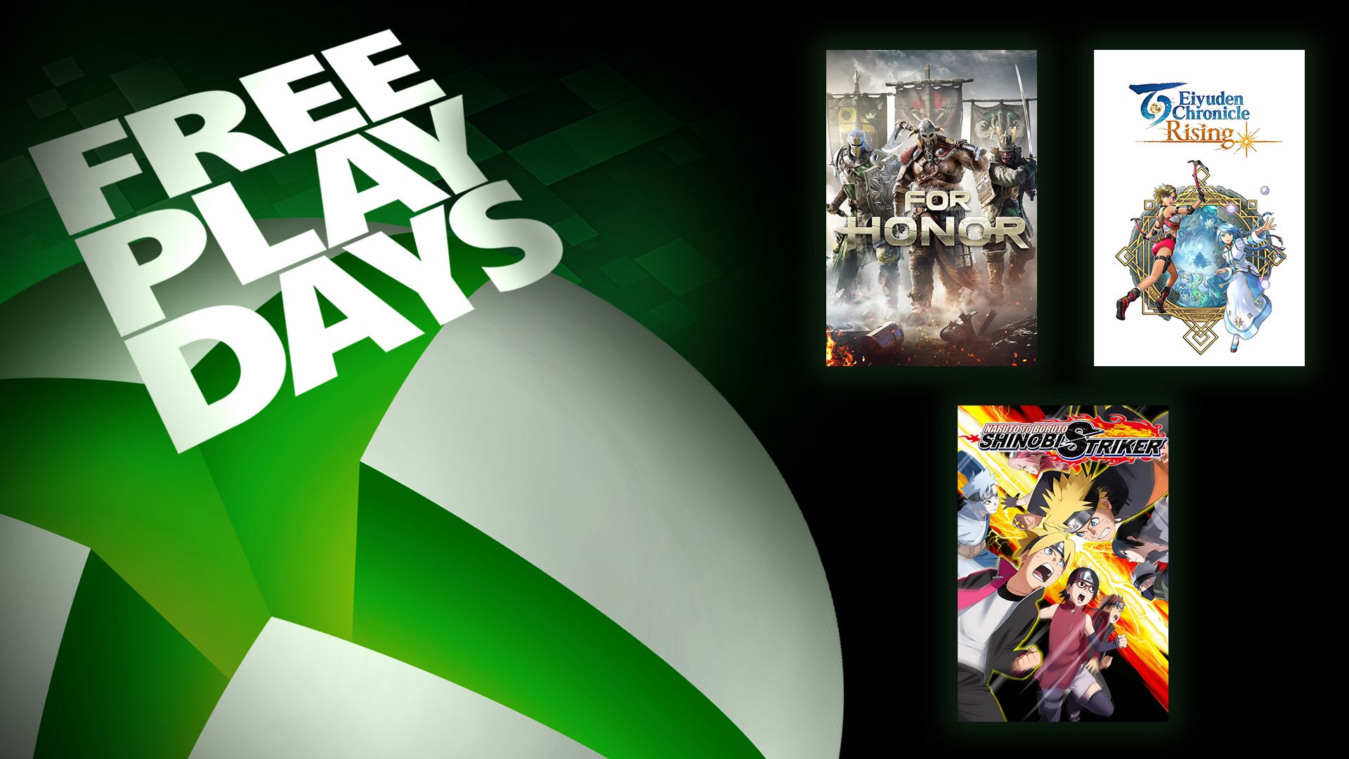 Días de juego gratis: For Honor, Eiyuden Chronicle: Rising y Naruto to Boruto: Shinobi Striker
