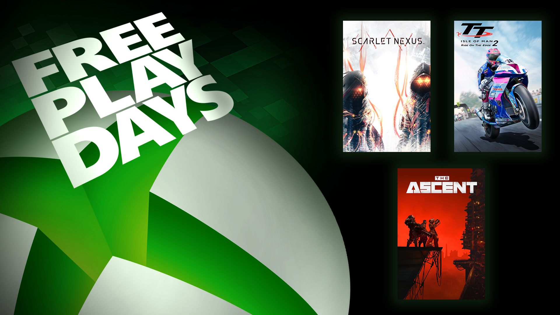 Días de juego gratis: Scarlet Nexus, TT Isle of Man Ride on the Edge 2 y The Ascent