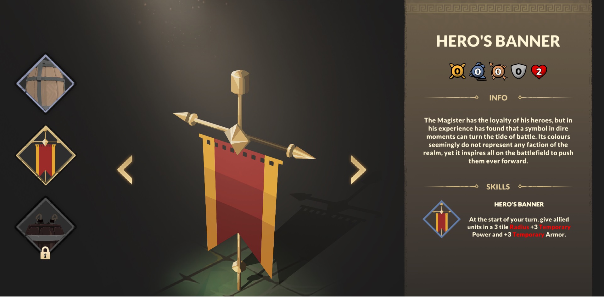 pancarta de héroe