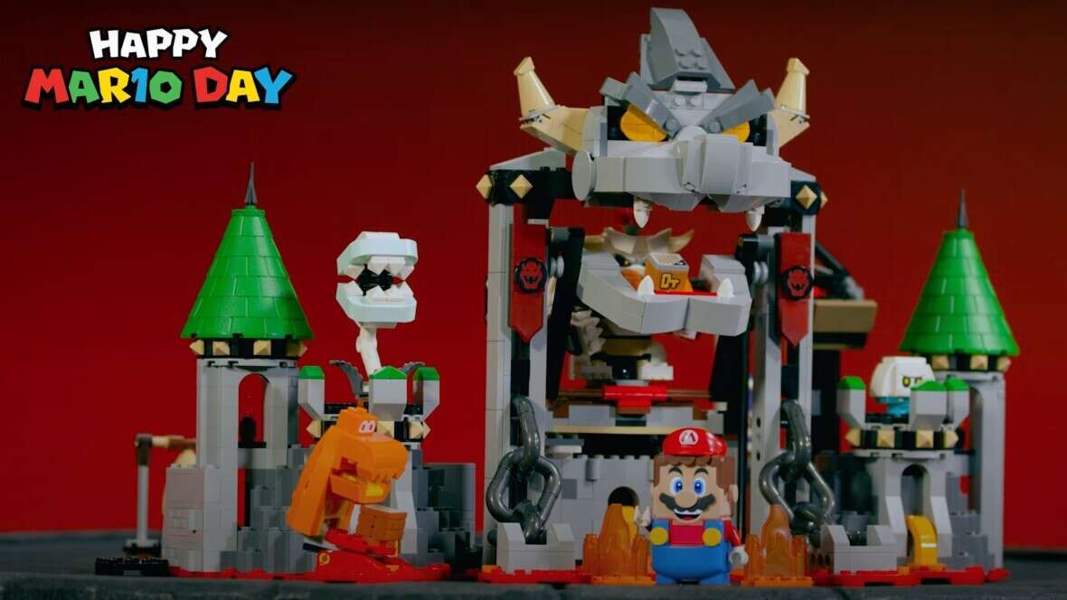 Lego Dry Bowser Castle Expansion Set revelado el día de Mario