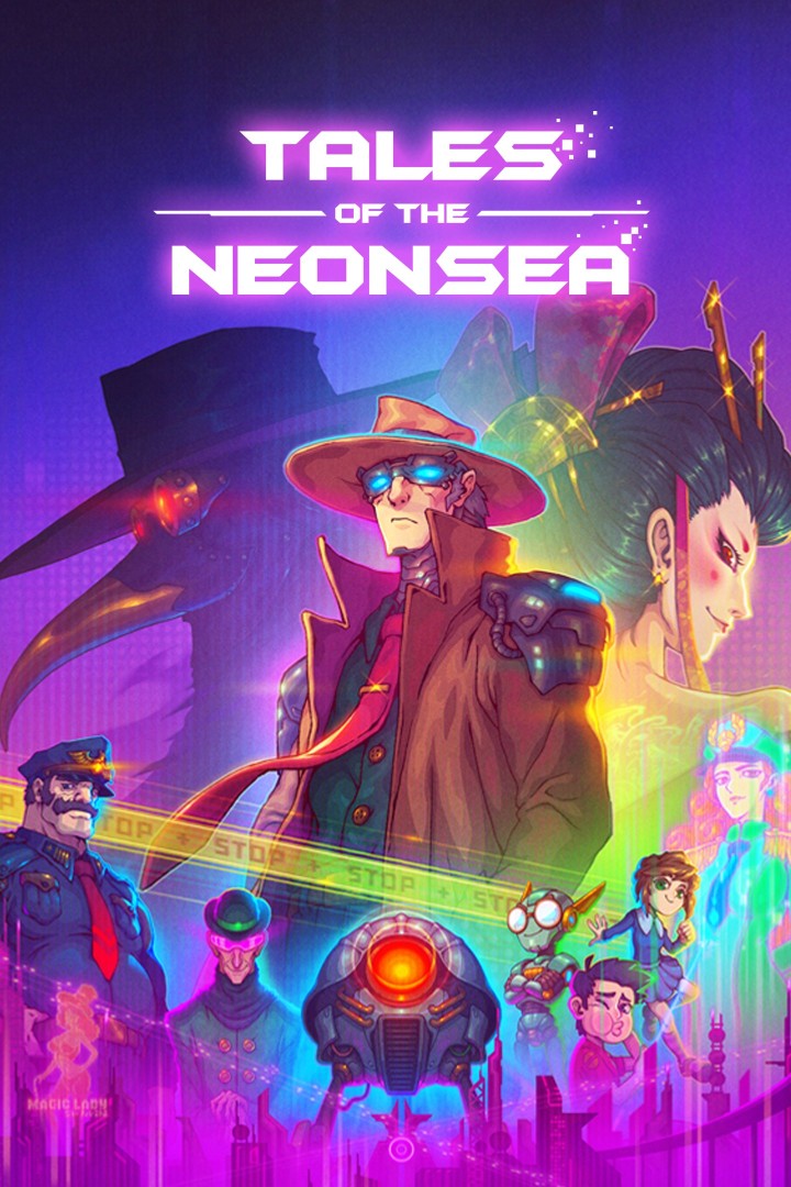 Arte de la caja de Tales of the Neonsea