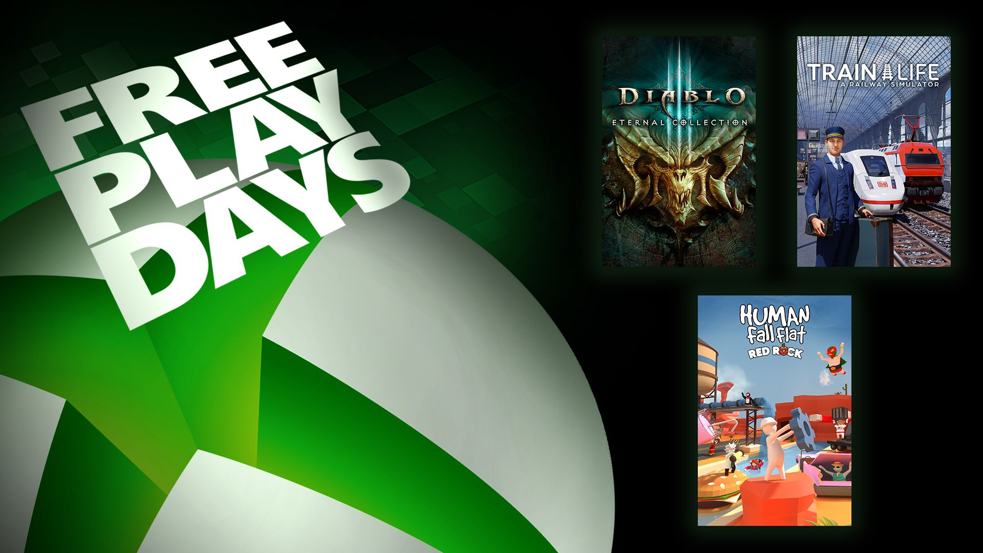Días de juego gratis: Diablo III: Eternal Collection, Train Life: A Railway Simulator y Human Fall Flat