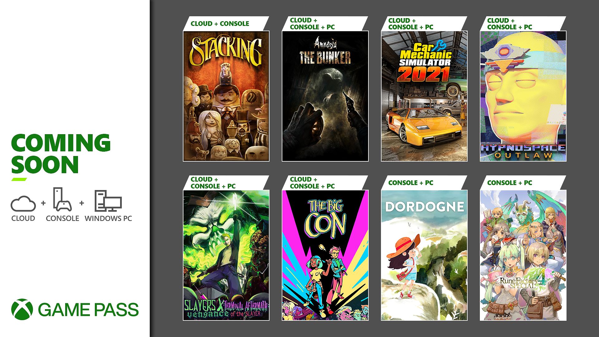 Próximamente en Xbox Game Pass: Amnesia: The Bunker, Car Mechanic Simulator 2021, Dordogne y más