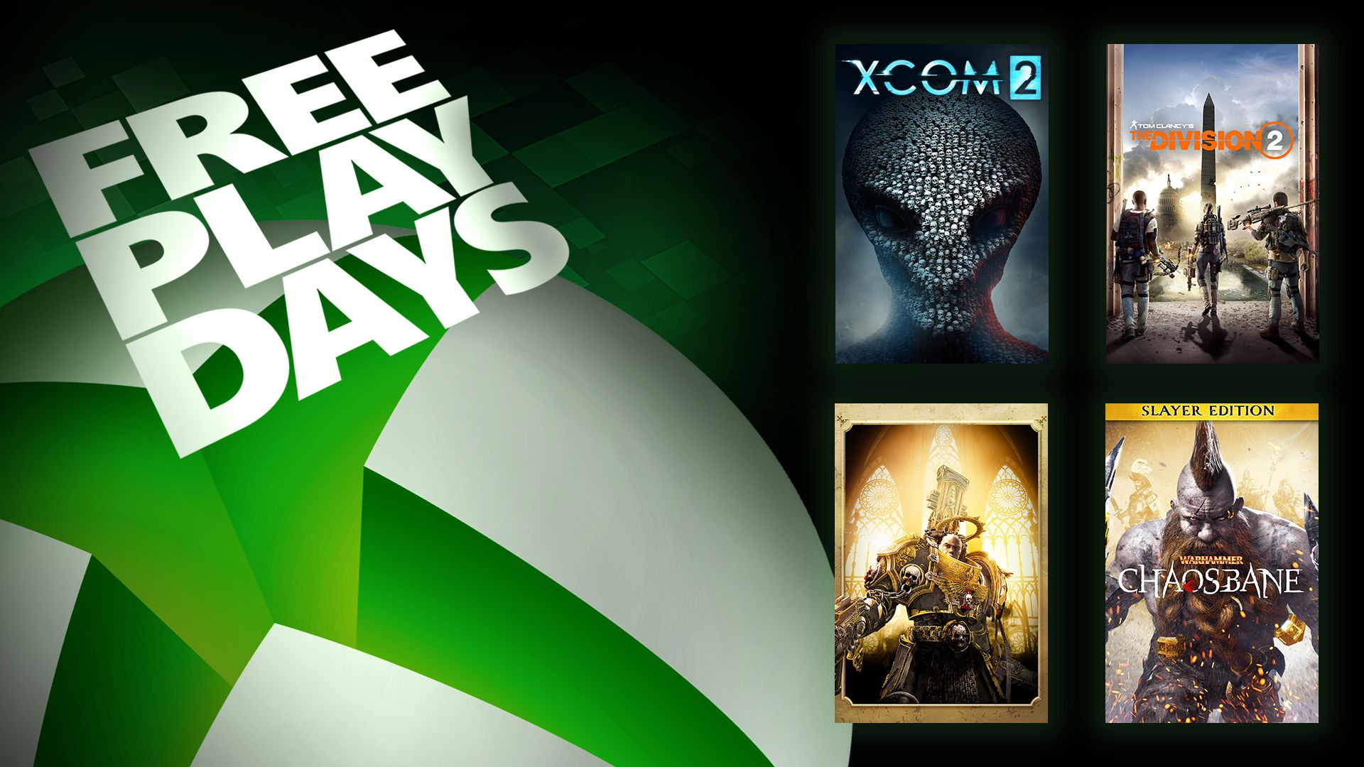 Días de juego gratis: XCOM 2, Tom Clancy's The Division 2, Warhammer 40,000: Inquisitor - Martyr Ultimate Edition y Warhammer: Chaosbane Slayer Edition Xbox Series X|S