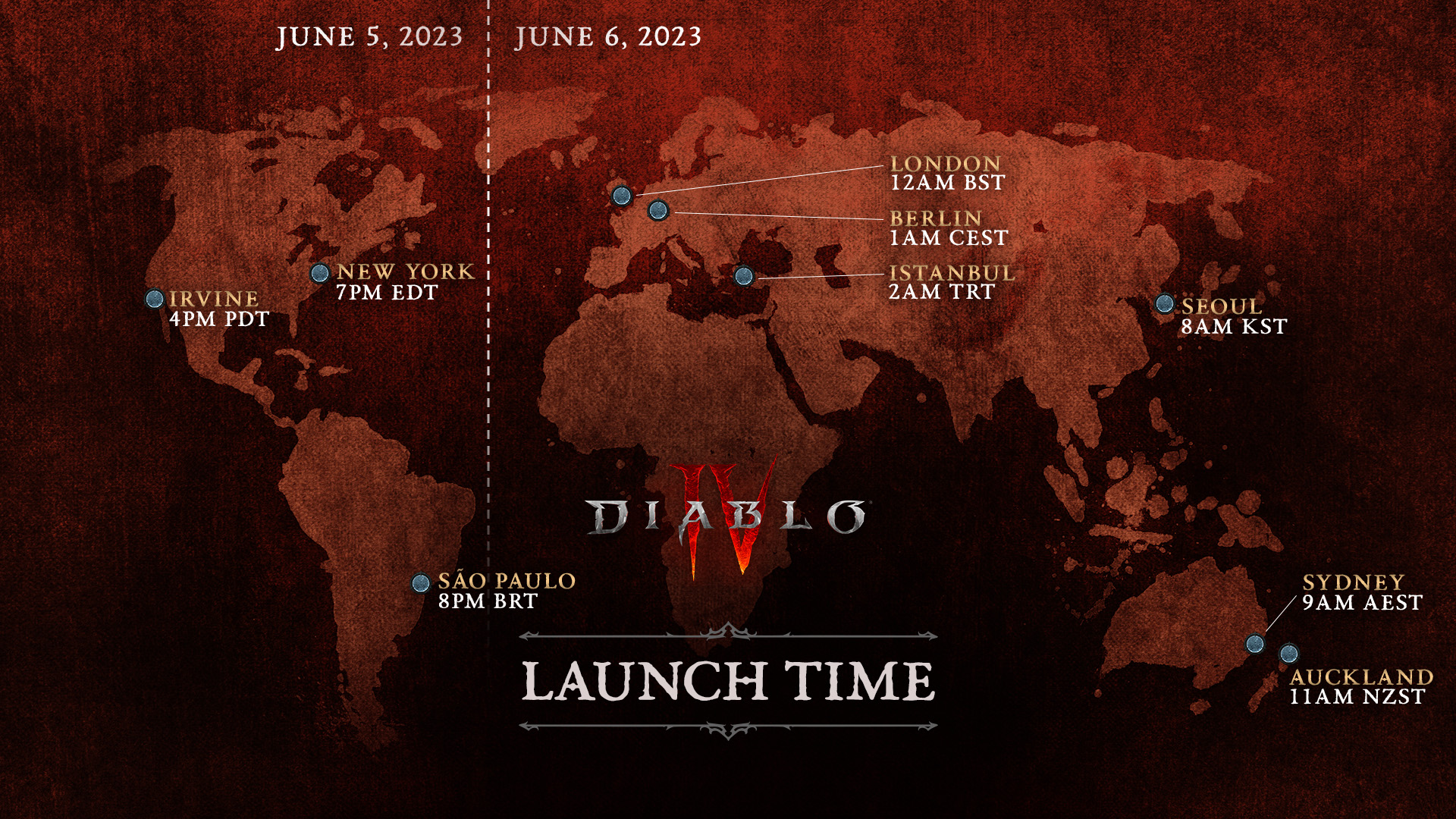 Horas oficiales de lanzamiento de Diablo 4