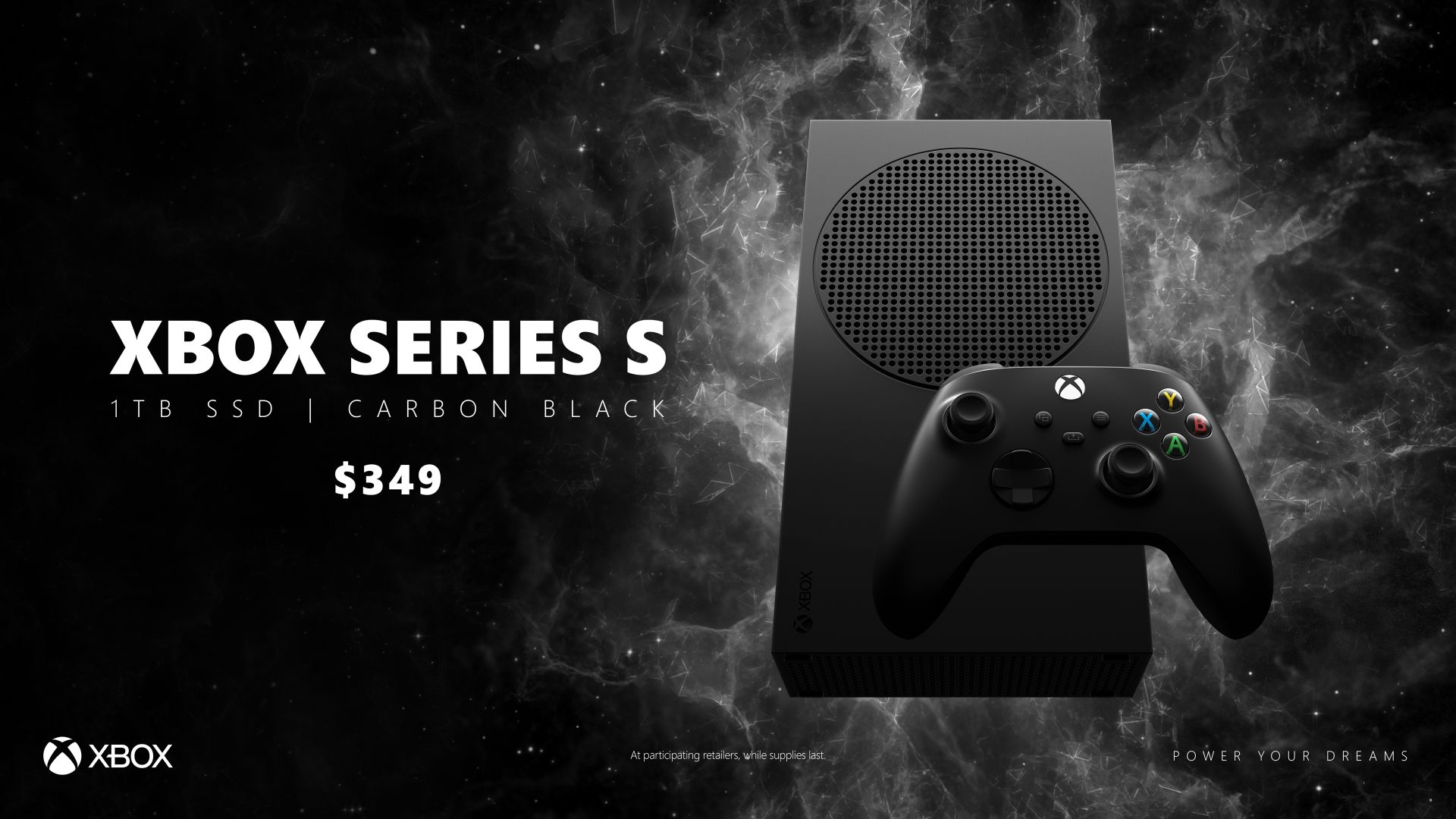 De vuelta en negro, Xbox Series S ahora está disponible con un SSD de 1 TB