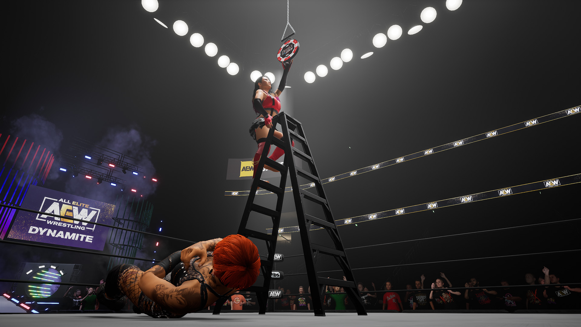 ¿Qué tan alto es muy alto?  Partidos de escalera en AEW: Fight Forever